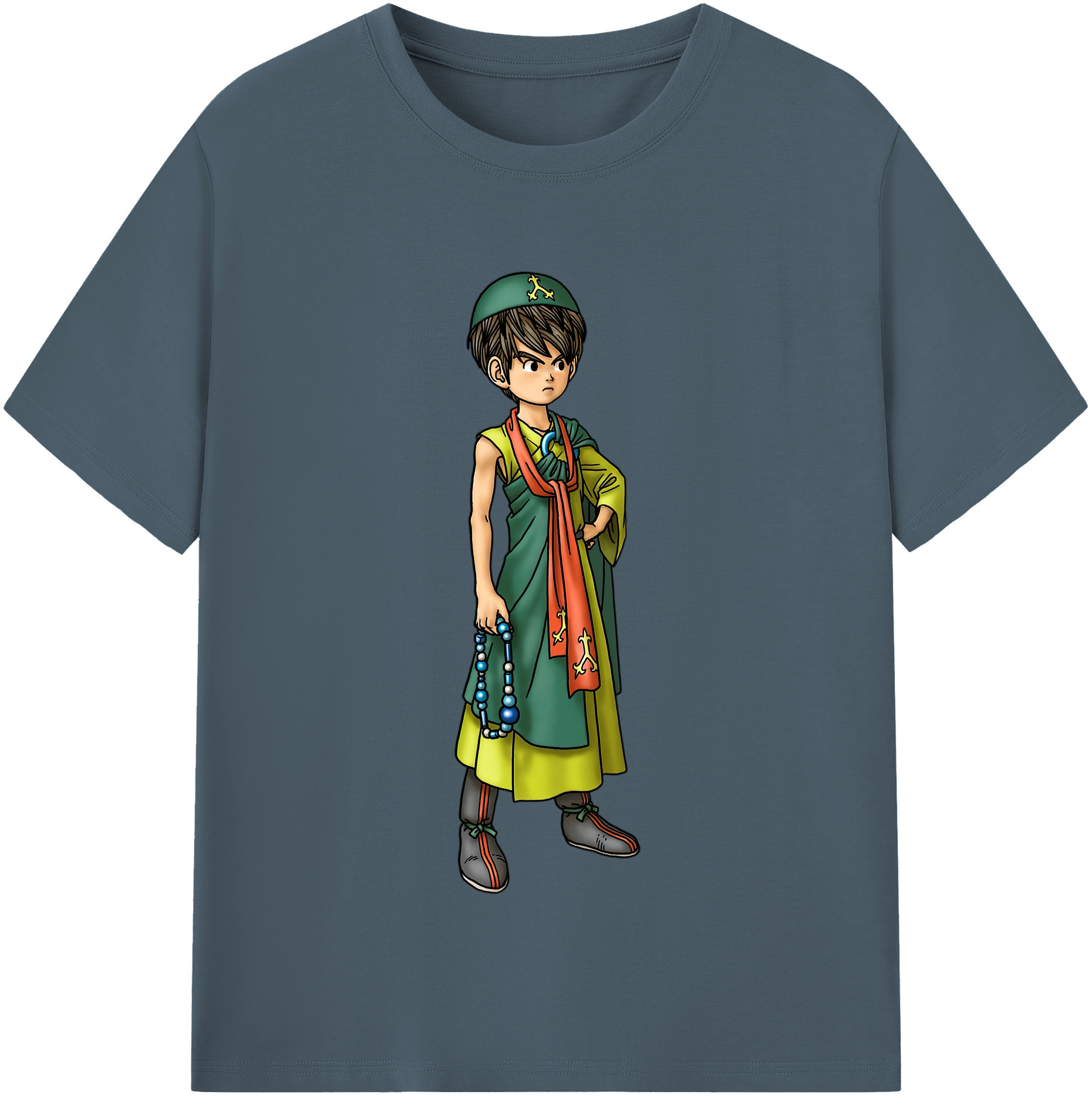 （画像用） ドラゴンクエスト Doragon Kuesuto Dragon Quest 綿100％半袖Tシャツ（フロントプリント）